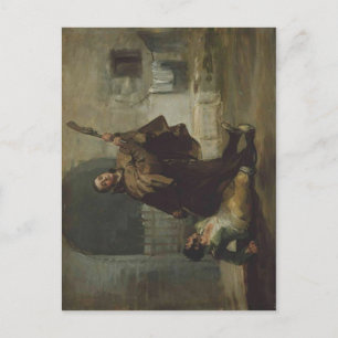 Francisco de Goya y Lucientes Friar Pedro Clubs El Postcard