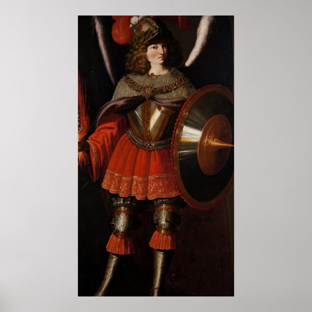 Francisco de Zurbarán - Archangel Michael - 17th C Poster (Front)