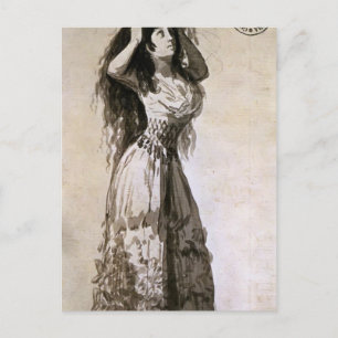Francisco Goya- Duchess of Alba Arranging her Hair Postcard