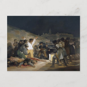 Francisco Goya-Execution of Defenders of Madrid Postcard