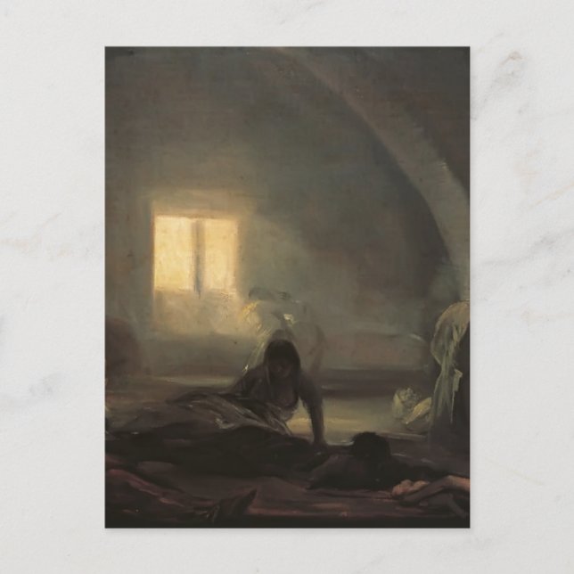 Francisco Goya- Plague Hospital Postcard (Front)