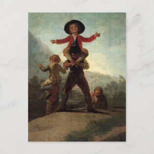Francisco Goya- Playing at Giants Postcard