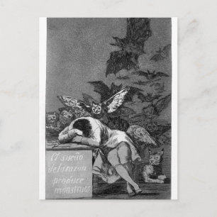 Francisco Goya- Sleep of reason produces monsters Postcard