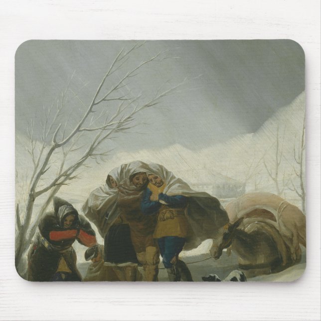 Francisco Goya - Winter Scene Mouse Pad (Front)
