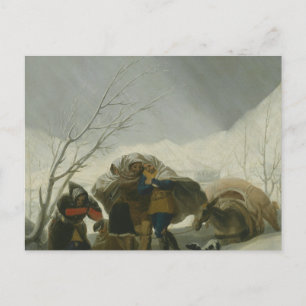 Francisco Goya - Winter Scene Postcard