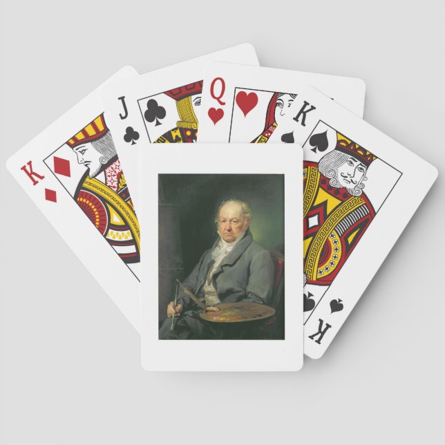 Francisco Jose de Goya, 1826 (oil on canvas) Playing Cards (Back)