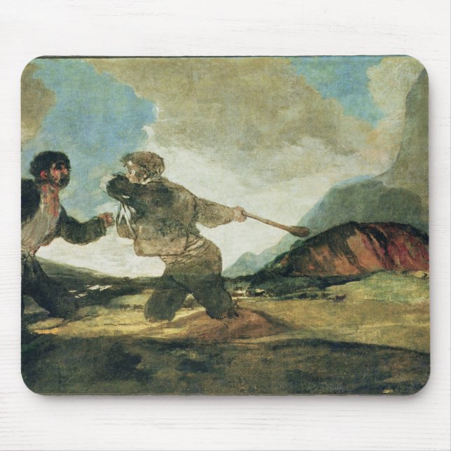 Francisco Jose de Goya y Lucientes | Duel with Clu Mouse Pad (Front)