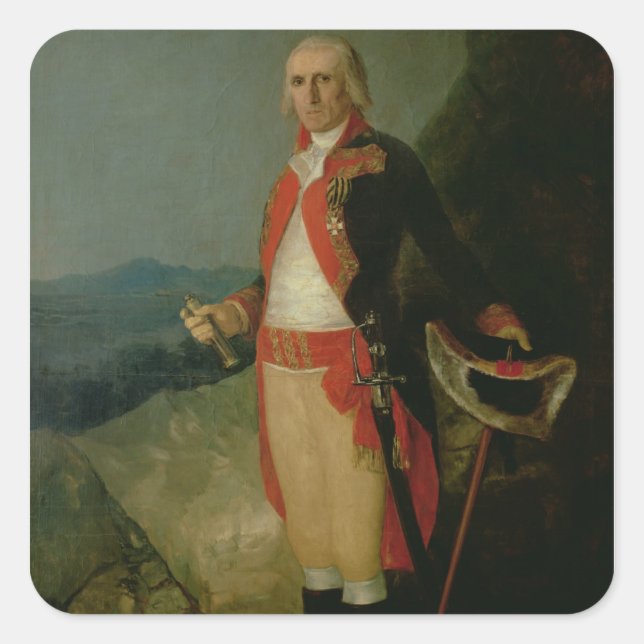 Francisco Jose de Goya y Lucientes | General Jose  Square Sticker (Front)