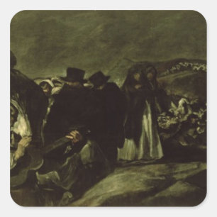 Francisco Jose de Goya y Lucientes   Pilgrimage to Square Sticker