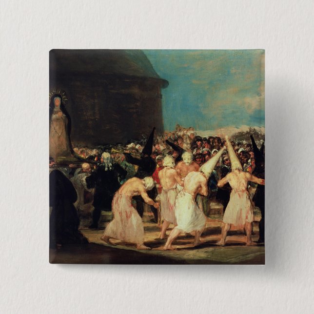 Francisco Jose de Goya y Lucientes | Procession of 15 Cm Square Badge (Front)