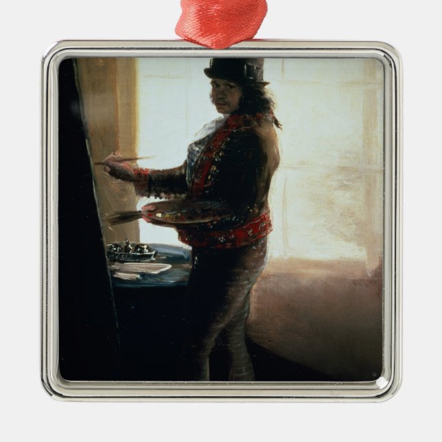 Francisco Jose de Goya y Lucientes | Self Portrait Metal Tree Decoration (Front)