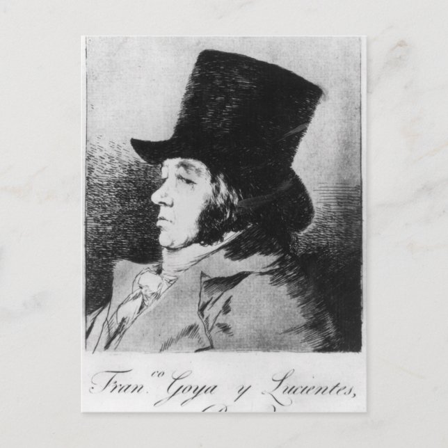 Francisco Jose de Goya y Lucientes | Self Portrait Postcard (Front)