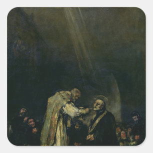 Francisco Jose de Goya y Lucientes The Last Comm Square Sticker