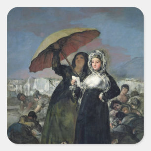 Francisco Jose de Goya y Lucientes The Letter or Square Sticker