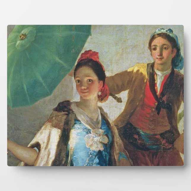 Francisco Jose de Goya y Lucientes | The Parasol,  Plaque (Front)