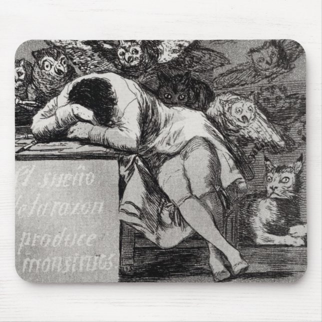 Francisco Jose de Goya y Lucientes | The Sleep of  Mouse Pad (Front)