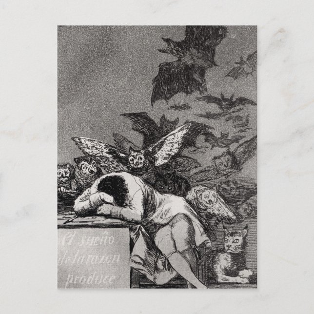 Francisco Jose de Goya y Lucientes | The Sleep of  Postcard (Front)