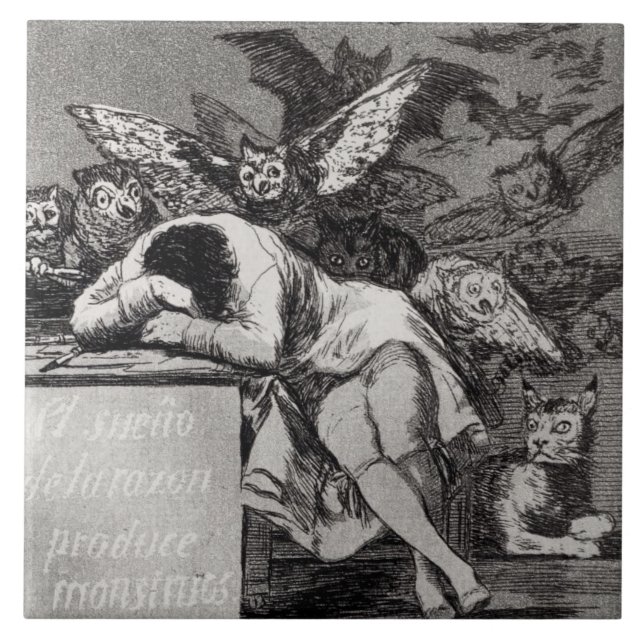 Francisco Jose de Goya y Lucientes | The Sleep of  Tile (Front)