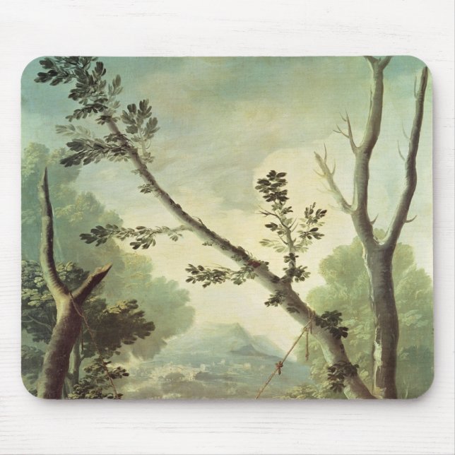 Francisco Jose de Goya y Lucientes | The Swing, 17 Mouse Pad (Front)