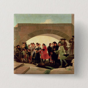 Francisco Jose de Goya y Lucientes The Wedding, 15 Cm Square Badge