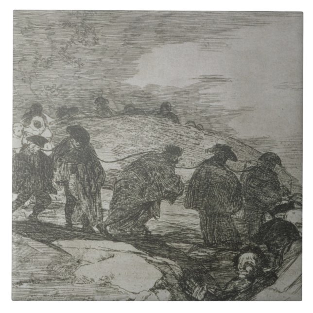 Francisco Jose de Goya y Lucientes | They do not k Ceramic Tile (Front)