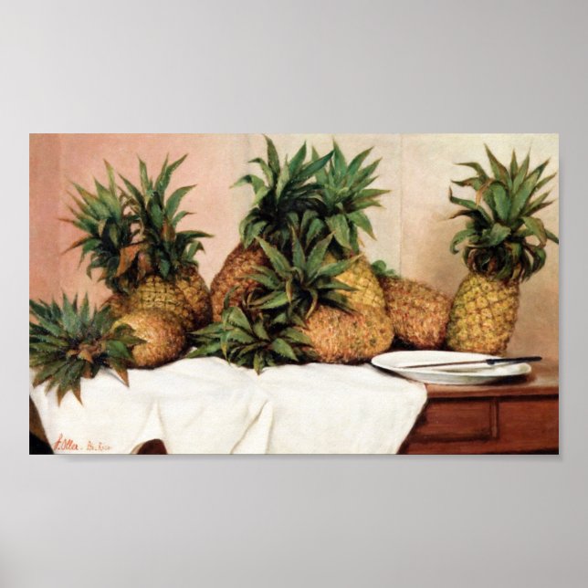 Francisco Oller Pineapples Poster (Front)