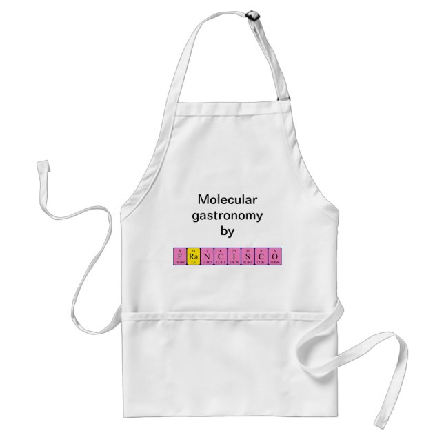 Francisco periodic table name apron (Front)