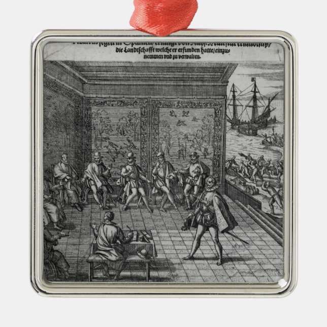Francisco Pizarro Metal Tree Decoration (Front)