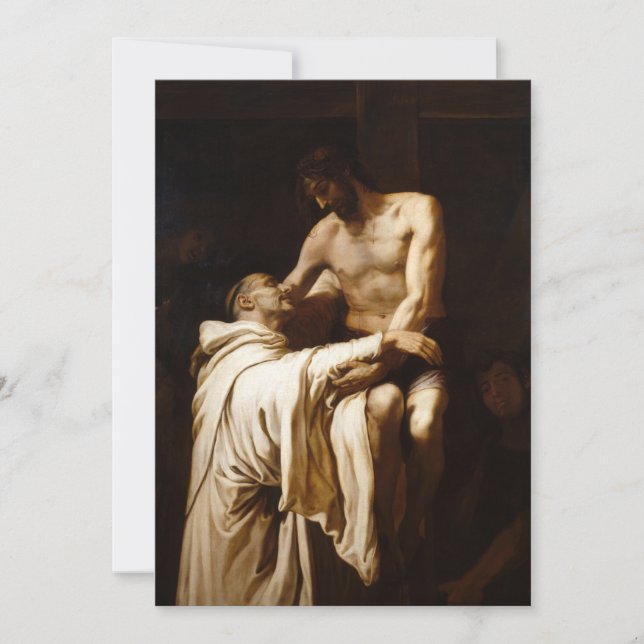 Francisco Ribalta - Christ embracing Saint Bernard Invitation (Front)