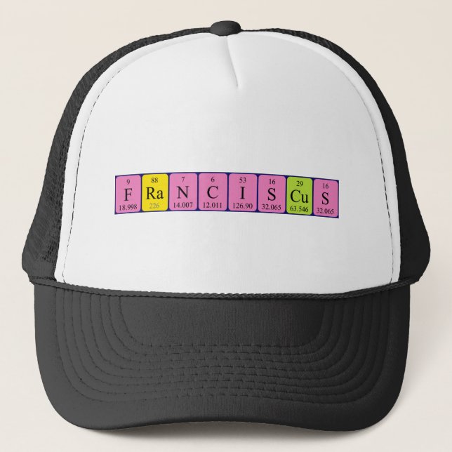 Franciscus periodic table name hat (Front)