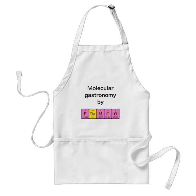 Franco periodic table name apron (Front)