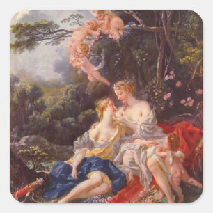 Francois Boucher - Jupiter and Callisto Square Sticker