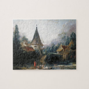 Francois Boucher - Landscape near Beauvais  early Jigsaw Puzzle