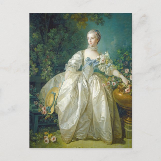François Boucher - Madame Bergeret Postcard (Front)