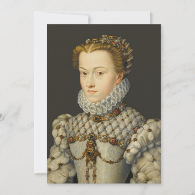 Francois Clouet - Elisabeth of Austria Invitation (Front)