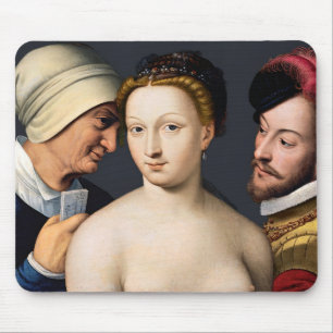 Francois Clouet - The Love Letter Mouse Pad