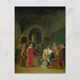 Francois I Presented to Louis XII Postcard