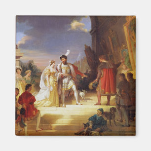 Francois I with Leonardo da Vinci Magnet