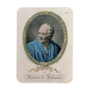 Francois Marie Arouet de Voltaire (1694-1778) engr Magnet
