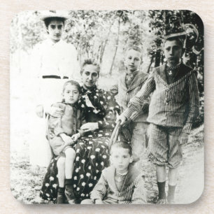 Francois Mauriac (1885-1970) as a child (b/w photo Coaster