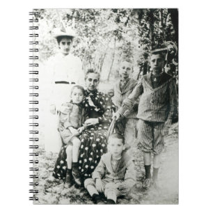 Francois Mauriac (1885-1970) as a child (b/w photo Notebook