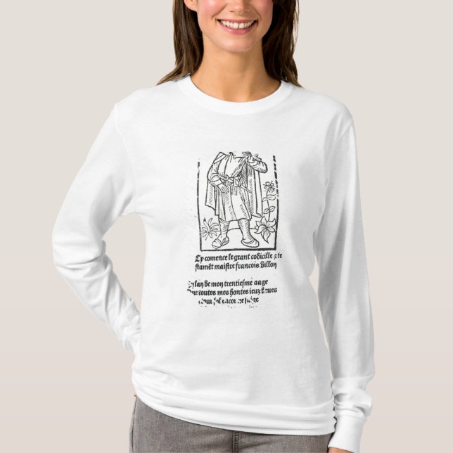 Francois Villon, from 'Oeuvres' T-Shirt (Front)