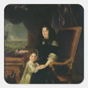 Francoise d'Aubigne Marquise of Maintenon Square Sticker
