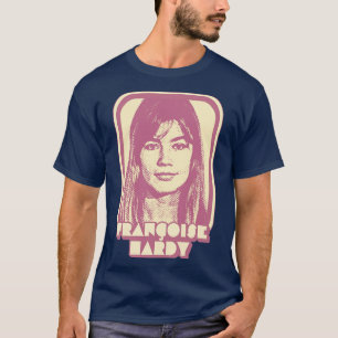 Francoise Hardy Retro Francophile Design T-Shirt