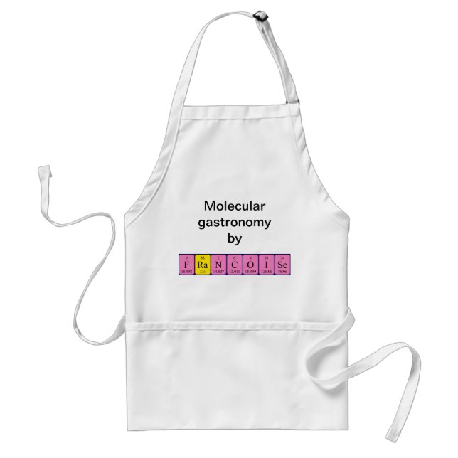 Francoise periodic table name apron (Front)