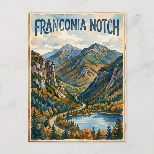 Franconia Notch Postcard (Front)