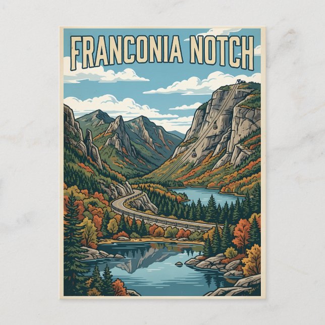 Franconia Notch Postcard (Front)