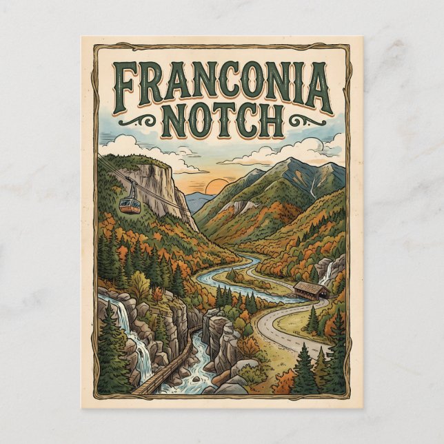 Franconia Notch Postcard (Front)