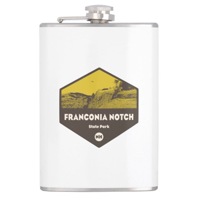 Franconia Notch State Park New Hampshire Hip Flask (Front)