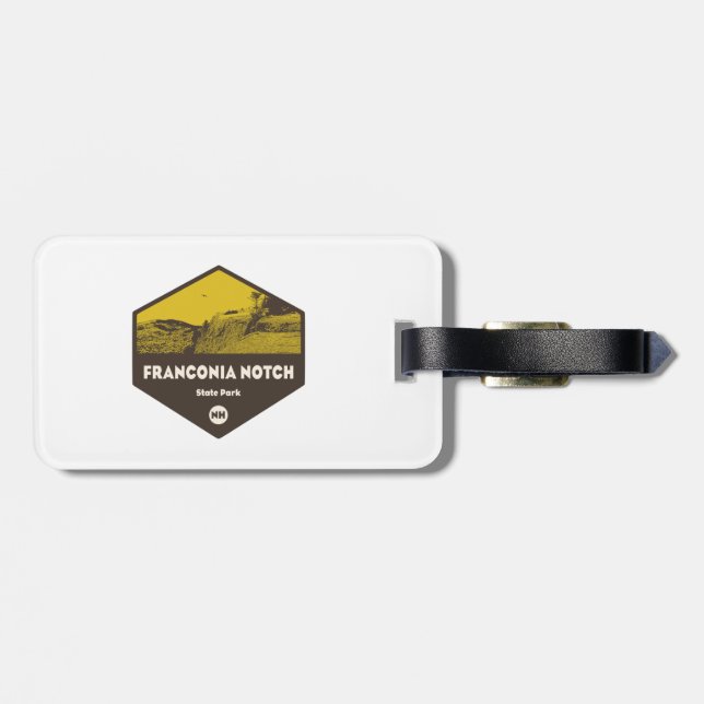 Franconia Notch State Park New Hampshire Luggage Tag (Back Horizontal)